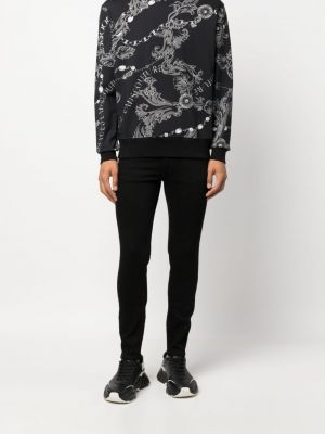Džemperis ar apdruku Versace Jeans Couture melns