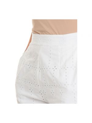 Pantalones cortos con bordado Guess blanco