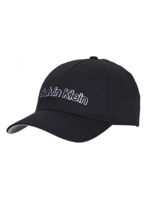 Cappello con visiera ricamato Calvin Klein nero