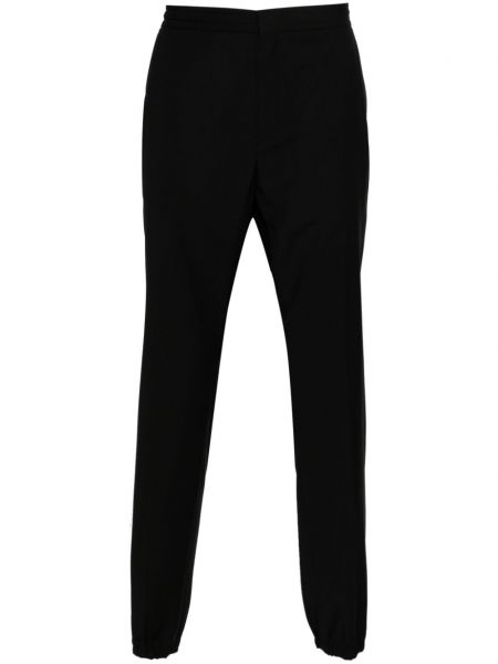 Vlněné sportovní kalhoty Zegna černé