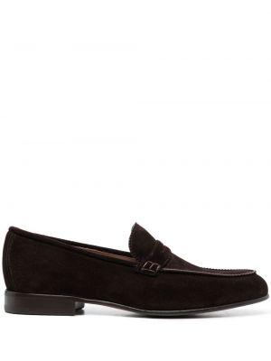 Skinn loafers Salvatore Ferragamo brun