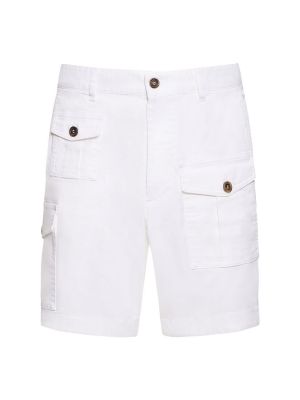 Pantalones cortos de algodón Dsquared2 blanco
