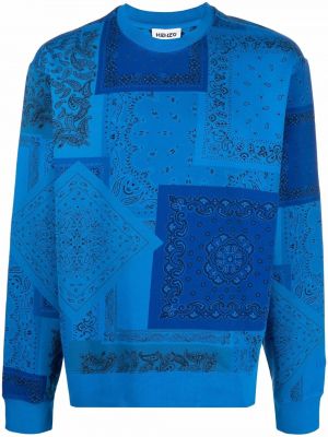 Trykt sweatshirt Kenzo blå