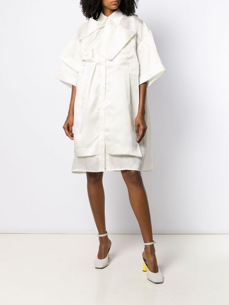 Vestido camisero oversized Nina Ricci blanco