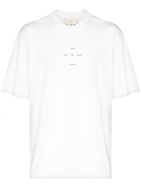 T-shirt à imprimé Song For The Mute blanc