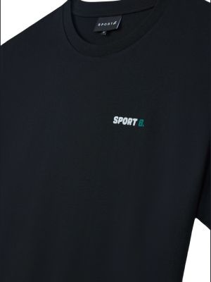 T-shirt en coton à imprimé Sport B. By Agnès B. noir