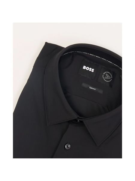 Koszula slim fit Boss czarna