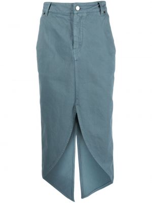 Džínsová sukňa s vysokým pásom Del Core modrá