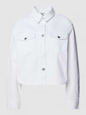 Biała kurtka jeansowa Armani Exchange