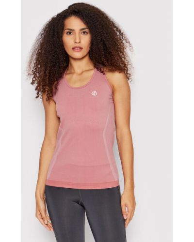 Slim fit priliehavé športové tričko Dare2b ružová