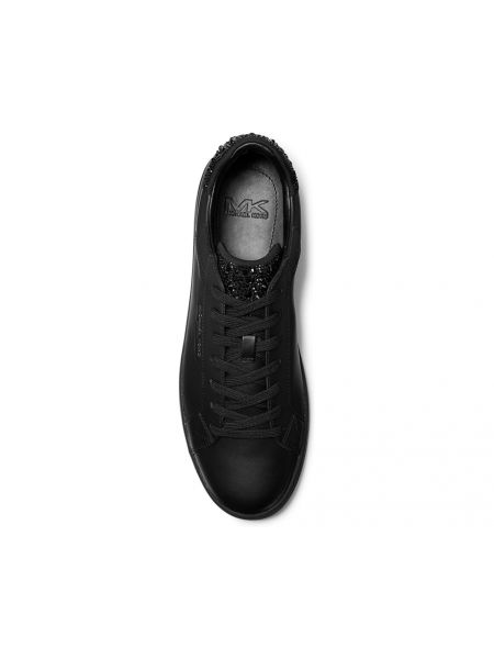 Кружевные кроссовки на шнуровке Michael Kors черные