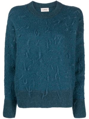 Volneni pulover Mrz modra