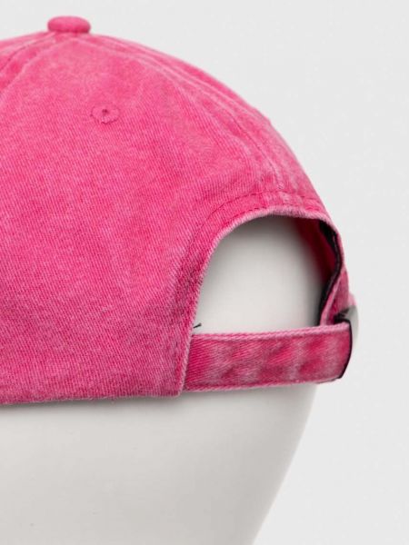 Kšiltovka s aplikacemi Versace Jeans Couture růžová
