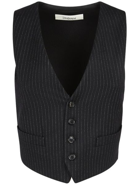 Stripete ull vest Saint Laurent