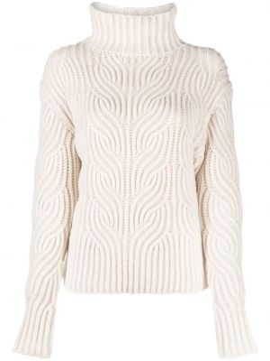 Chunky пуловер от мерино вълна Zimmermann бяло