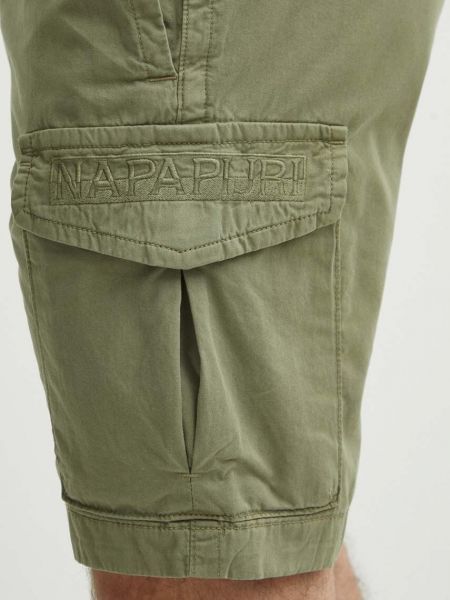 Pamučne kratke hlače Napapijri zelena