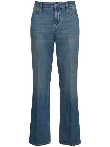 Straight fit džíny Valentino modré