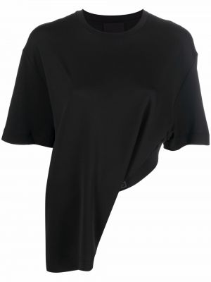 Camiseta asimétrica Givenchy negro