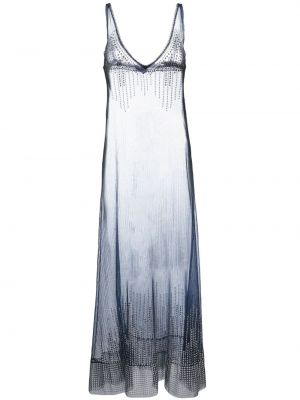 Прозрачна макси рокля Paco Rabanne