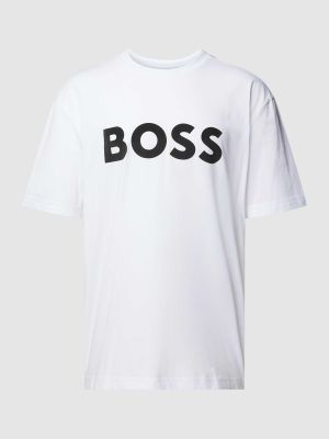 Koszulka z nadrukiem Boss Green biała