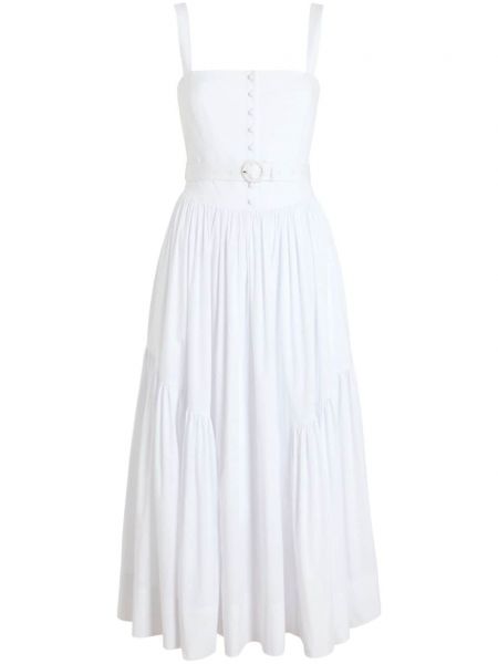 Φόρεμα με κεχριμπάρι Cinq A Sept λευκό