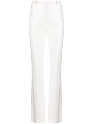 Saténové kalhoty Alexandre Vauthier bílé