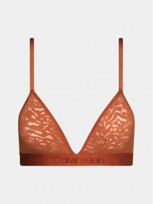 Merevítő nélküli melltartó Calvin Klein Underwear narancsszínű