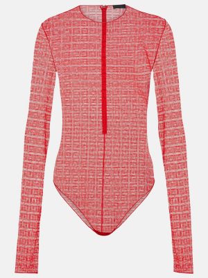 Body di pizzo Givenchy rosso