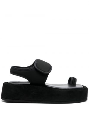Sandales en cuir à plateforme Wardrobe.nyc noir