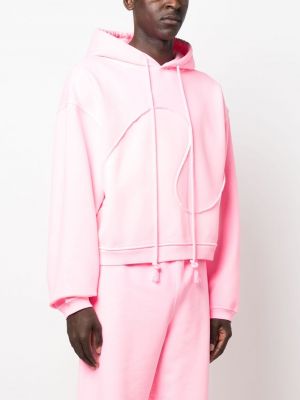 Fleece hoodie Erl pink