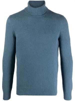 Pleten pulover Tagliatore modra