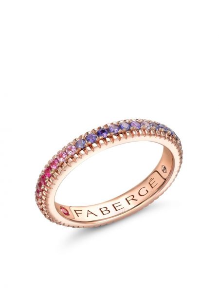 Prsteň z ružového zlata Fabergé