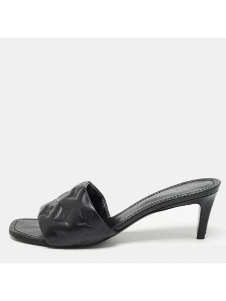 Sandalias de cuero Louis Vuitton Vintage negro