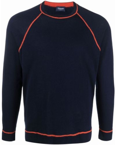 Jersey sweatshirt Drumohr blå