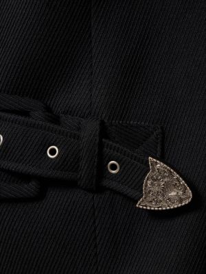 Vlněné sako s přezkou Andersson Bell černé
