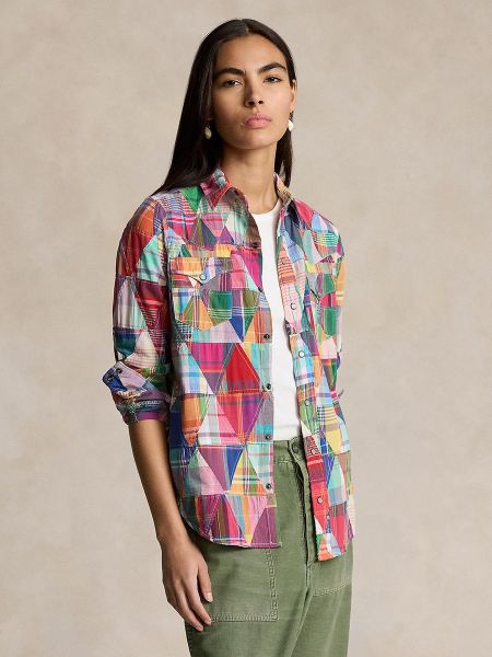 Camisa de algodón a cuadros con estampado Polo Ralph Lauren