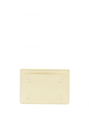 Kožená peněženka Maison Margiela žlutá