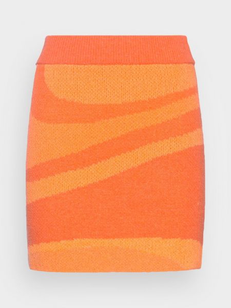 Mini spódniczka Weekday pomarańczowa