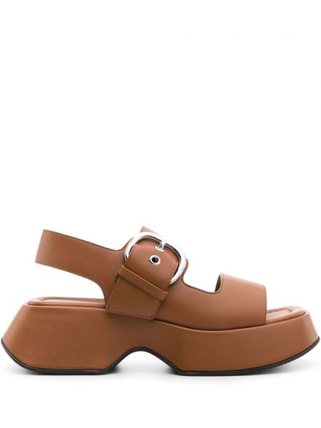 Kožené sandále Vic Matié hnedá