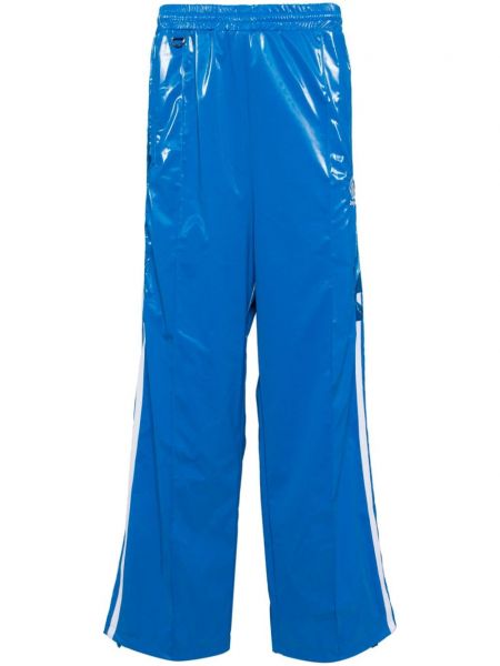 Pantaloni sport cu broderie Doublet albastru