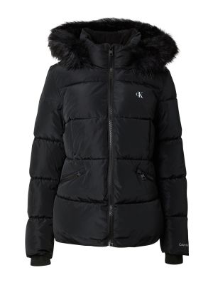 Manteau d'hiver slim Calvin Klein Jeans noir