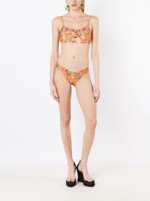 Bikini à imprimé Amir Slama orange