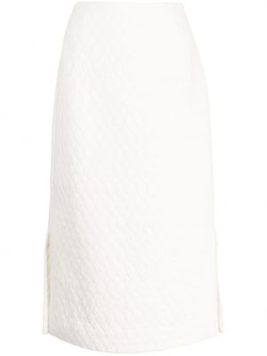 Vlnená midi sukňa Shushu/tong biela
