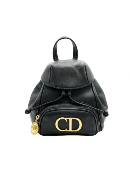Plecak skórzany Dior Vintage czarny