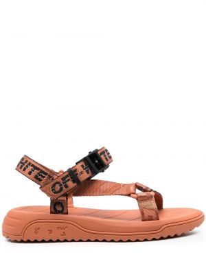 Trykt sandaler med reim Off-white