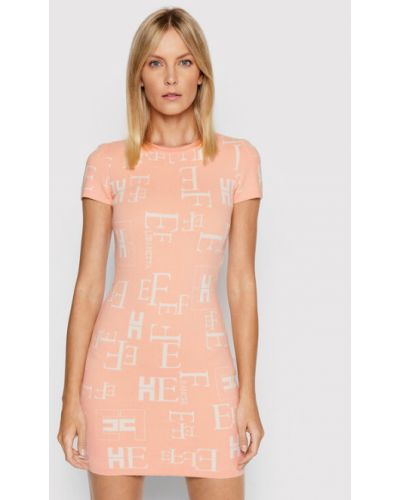 Elisabetta Franchi Kötött ruha AM-16Q-21E2-V260 Rózsaszín Slim Fit