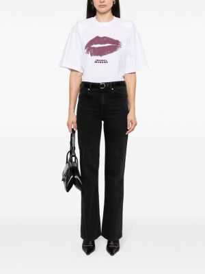 High waist bootcut jeans ausgestellt Isabel Marant schwarz