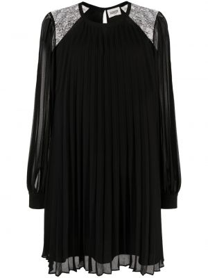 Sukienka długa plisowana Claudie Pierlot czarna