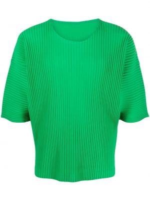 Koszulka plisowana Homme Plisse Issey Miyake zielona