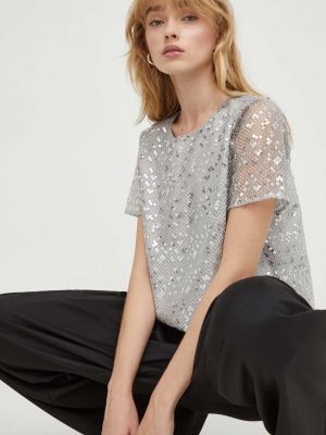 Срібна однотонна блуза Bruuns Bazaar